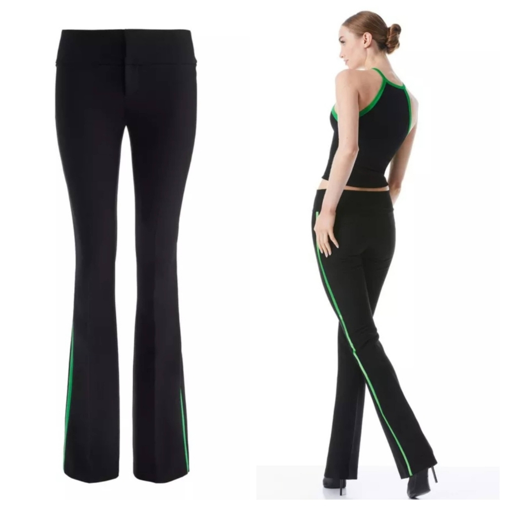 Alice + Olivia heidi halter crop top and bootcut pant matching Set Size 2 - Picture 5 of 15